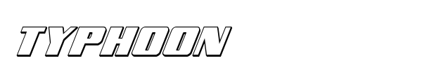 Typhoon font preview