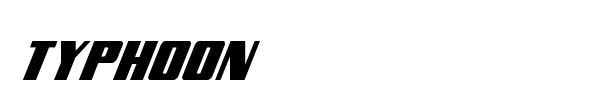 Typhoon font preview