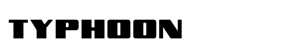 Typhoon font preview