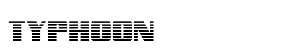 Typhoon font preview