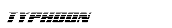 Typhoon font preview