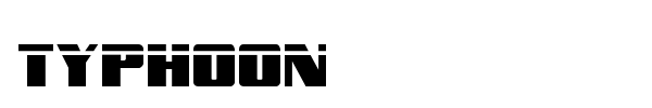 Typhoon font preview