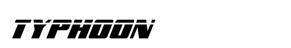Typhoon font preview