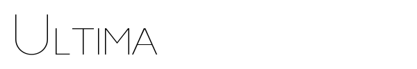 Ultima font