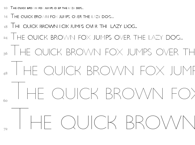 Ultima font waterfall