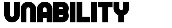 Unability font