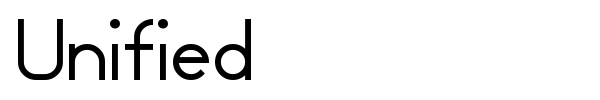 Unified font