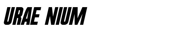 Urae Nium font