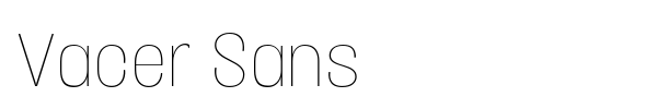 Vacer Sans font