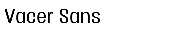 Vacer Sans font preview
