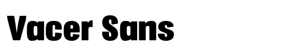 Vacer Sans font preview