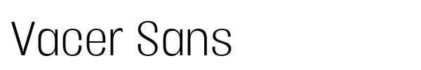 Vacer Sans font preview