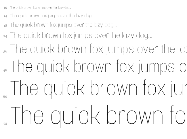 Vacer Sans font waterfall