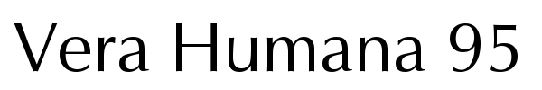 Vera Humana 95 font