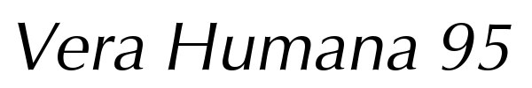 Vera Humana 95 font preview