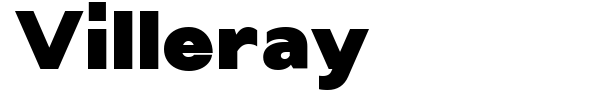 Villeray font preview