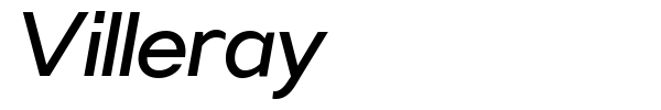 Villeray font preview