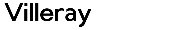 Villeray font preview