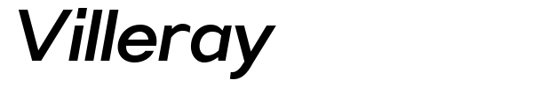 Villeray font preview