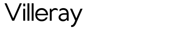 Villeray font preview