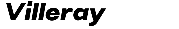 Villeray font preview