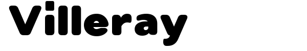 Villeray font preview
