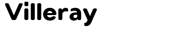 Villeray font preview