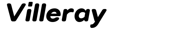 Villeray font preview