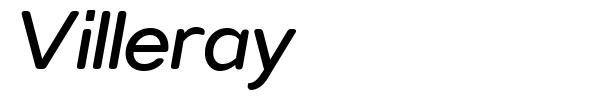Villeray font preview