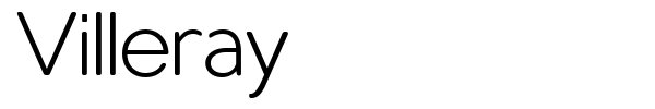 Villeray font preview