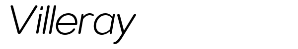 Villeray font preview