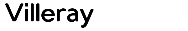 Villeray font preview