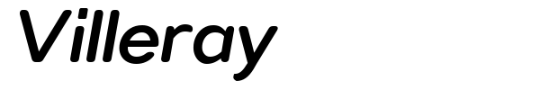 Villeray font preview