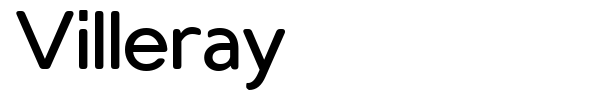 Villeray font preview