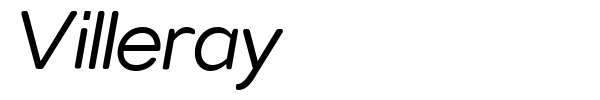 Villeray font preview