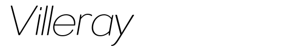 Villeray font preview