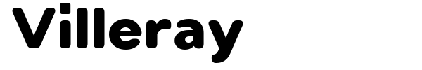 Villeray font preview