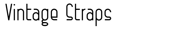 Vintage Straps font