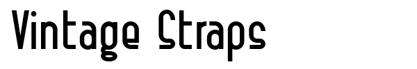 Vintage Straps font preview