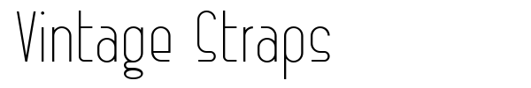 Vintage Straps font preview