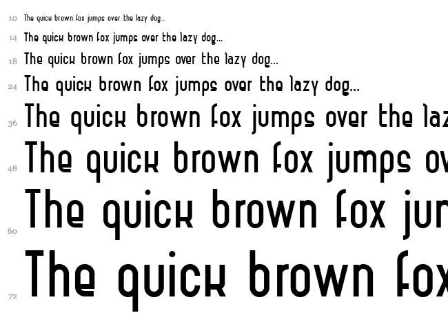 Vintage Straps font waterfall