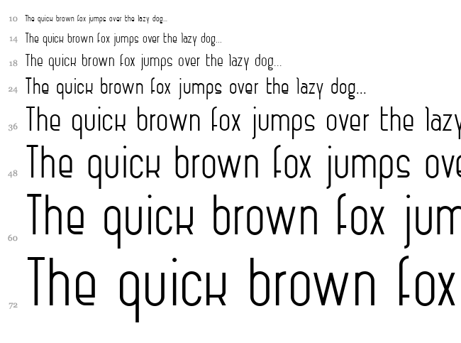 Vintage Straps font waterfall