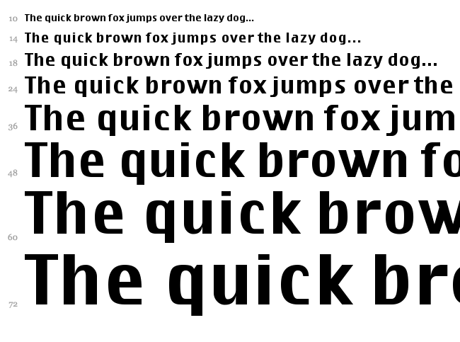 Virtue font waterfall