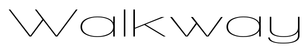 Walkway font