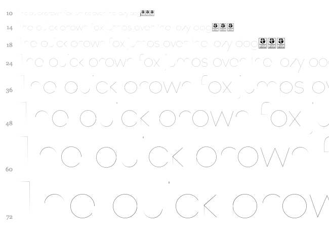 Watchword font waterfall