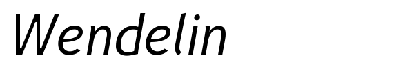 Wendelin font