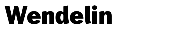 Wendelin font preview