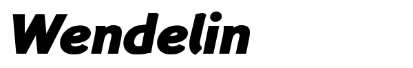 Wendelin font preview