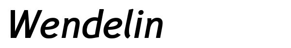 Wendelin font preview