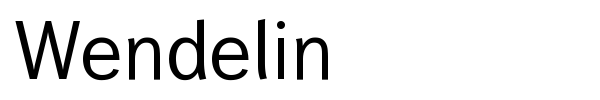 Wendelin font preview